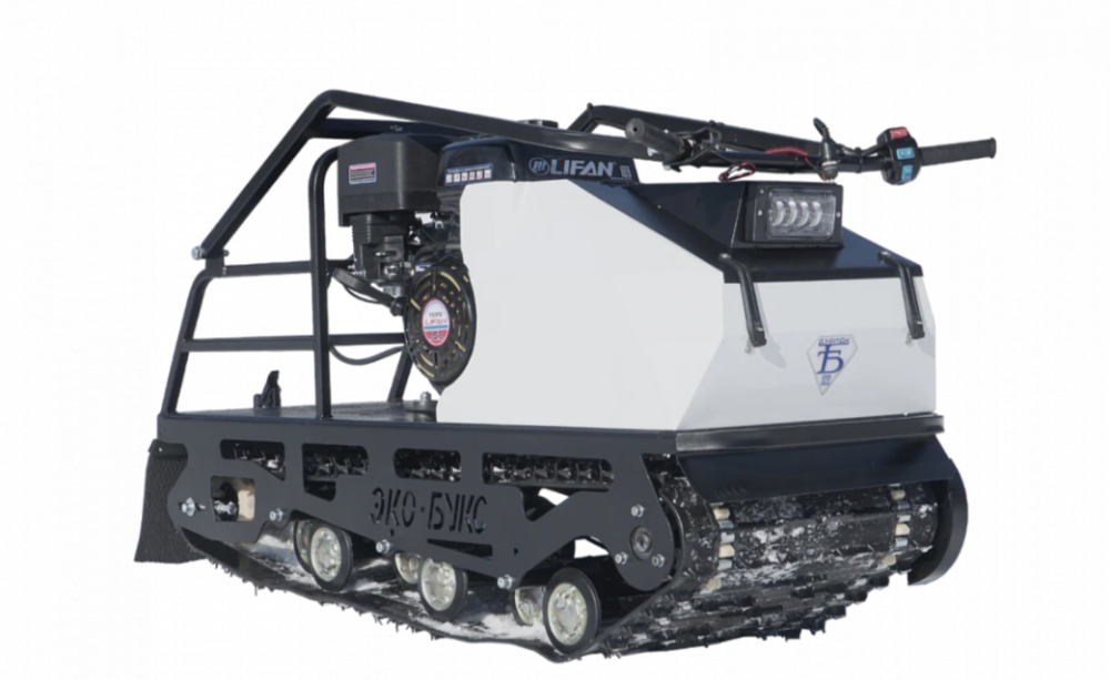 Мотобуксировщик ЭКО-букс V.2 15 л.с. (катковая подвеска, передний привод, длина 1450 мм) 