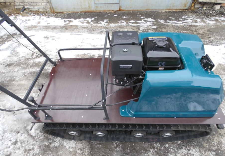 Мотобуксировщик AhtaR LR13 с реверс-вариатором Буран (задний ход) 