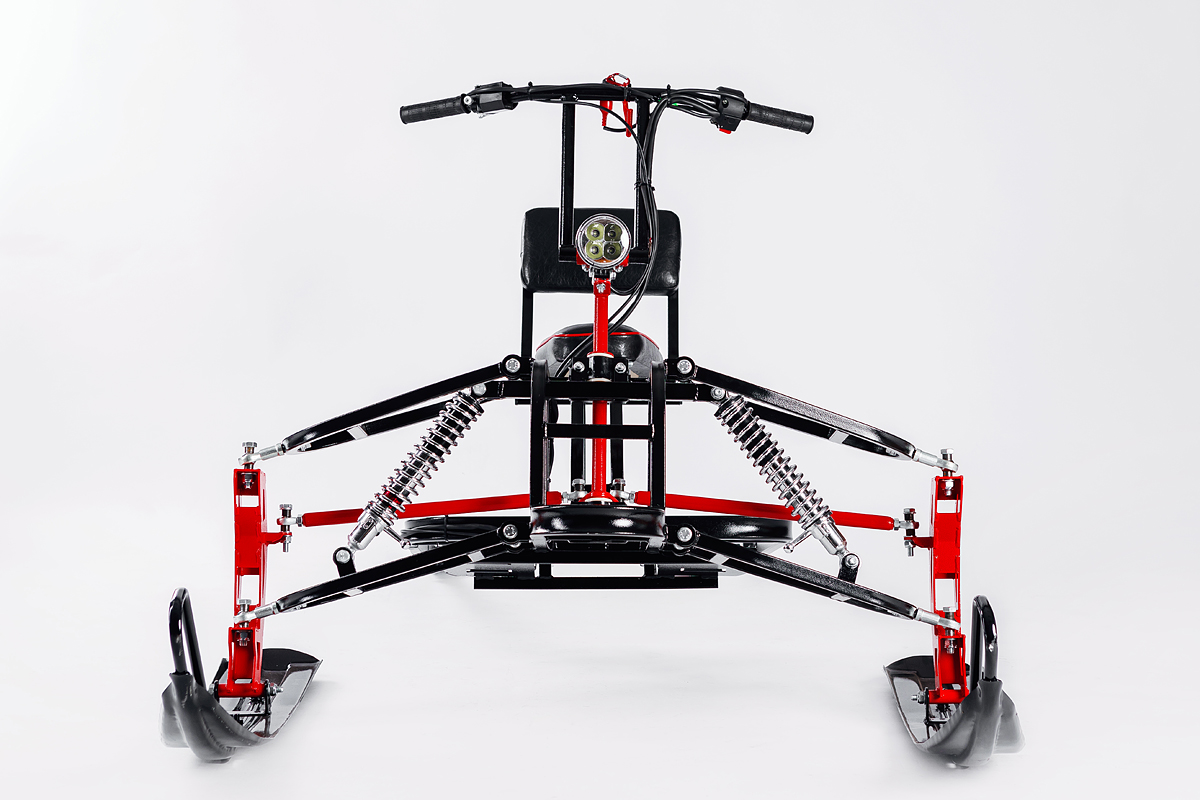 Лыжный модуль IKUDZO с подогревом ручек металлические лыжи 