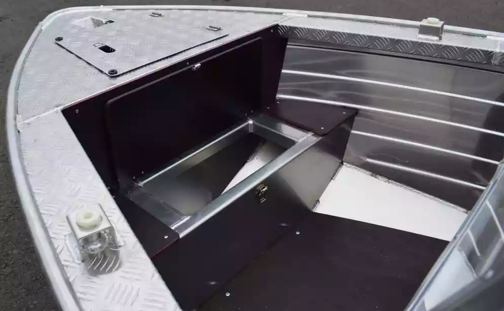 Алюминиевая лодка Wyatboat-390 DCM Увеличенный борт 