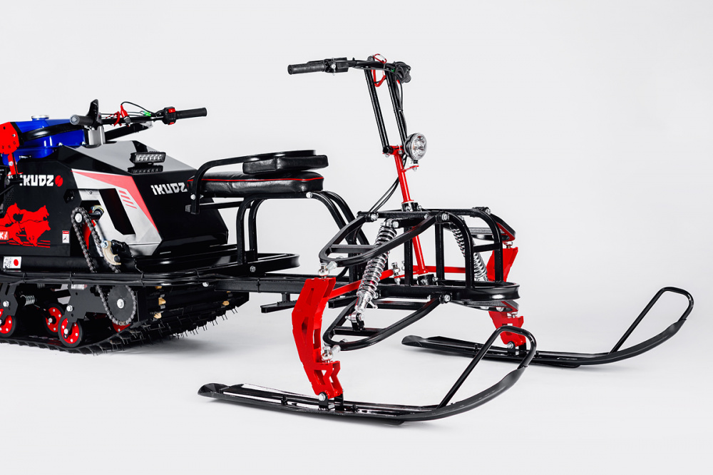 Лыжный модуль IKUDZO с подогревом ручек металлические лыжи 