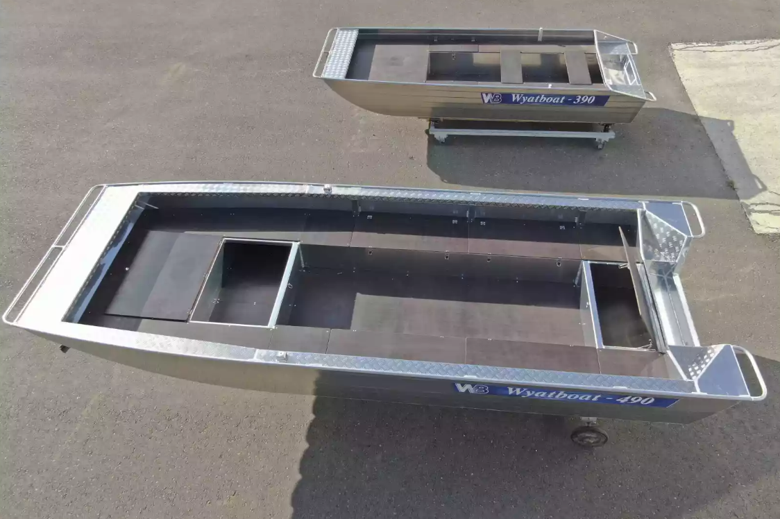 Алюминиевая лодка Wyatboat-490 Jonboat 