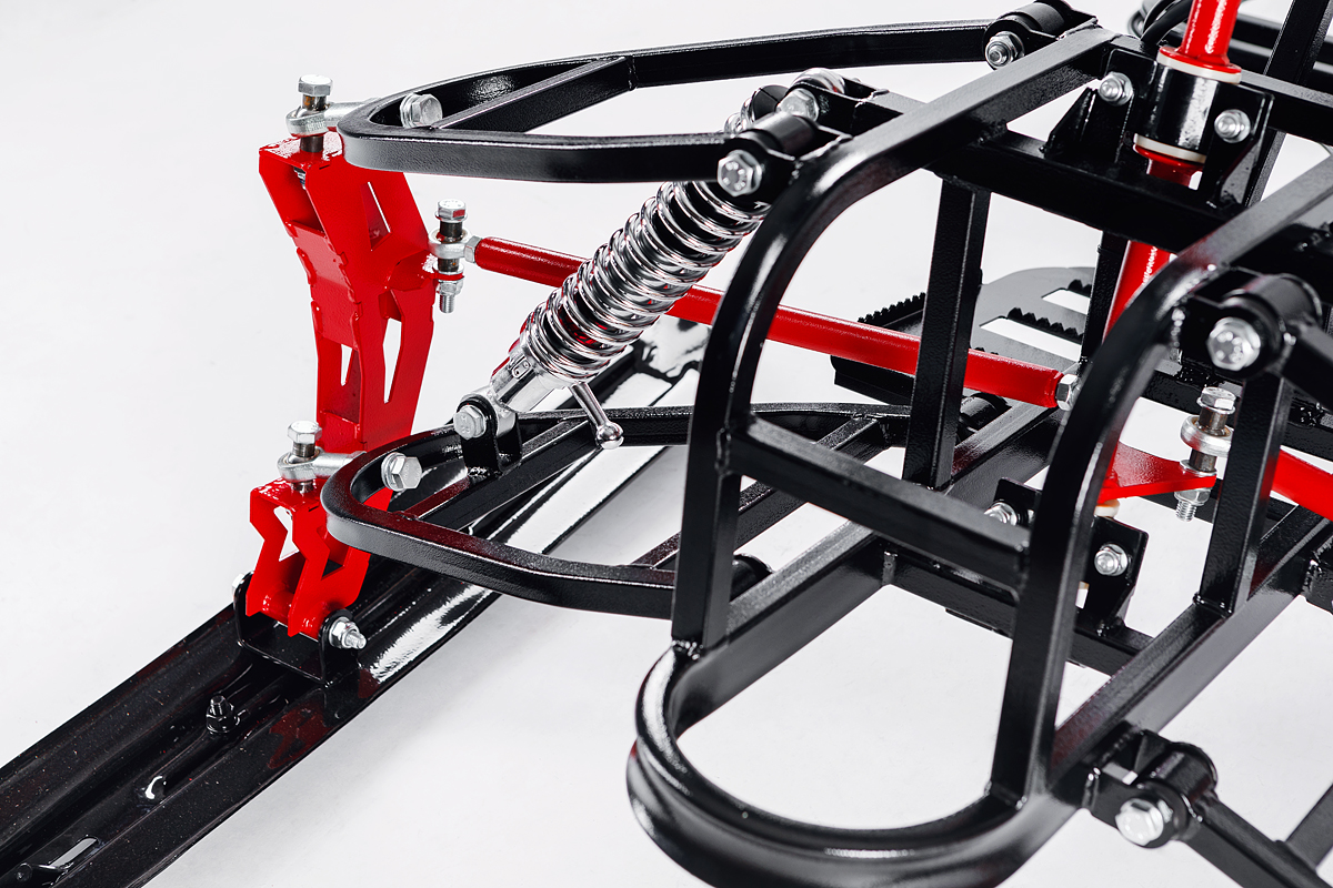 Лыжный модуль IKUDZO с подогревом ручек металлические лыжи 