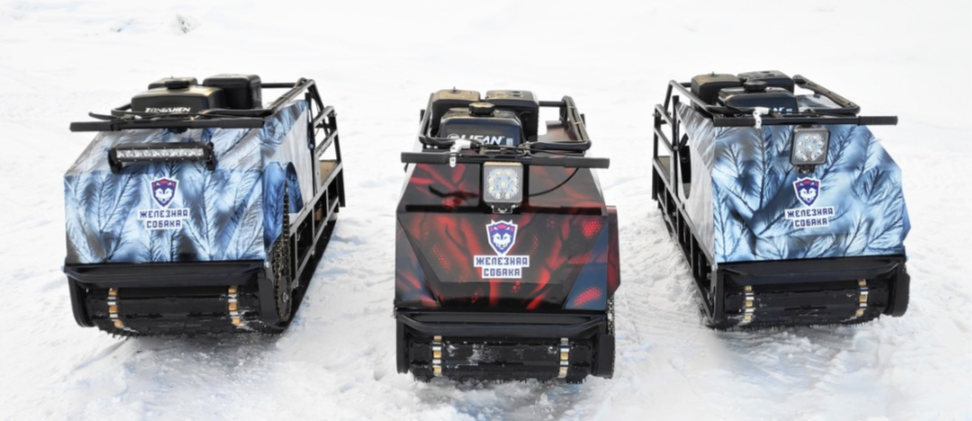 Мотобуксировщик Irondog (Железная собака) M500 20  Камуфляж Охотник 