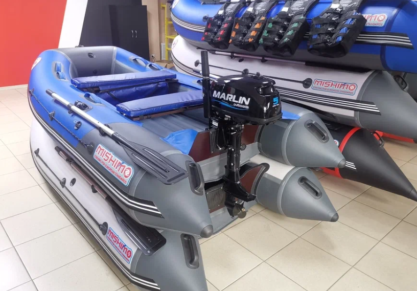 КОМПЛЕКТ ЛОДКА MISHIMO LITE 315 + МОТОР 5л.с 