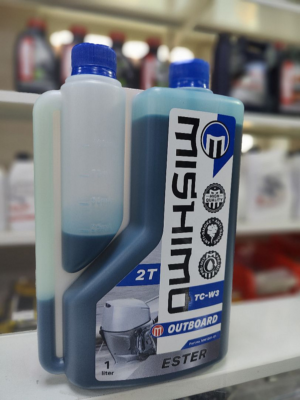 Масло MISHIMO 2T OUTBOARD (ESTER) полусинтетика 1 л 