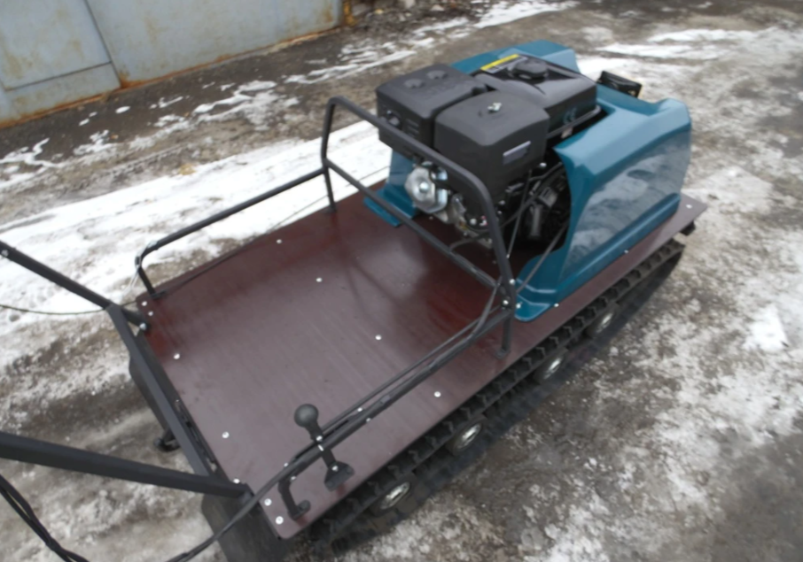 Мотобуксировщик AhtaR LR13 с реверс-вариатором Буран (задний ход) 