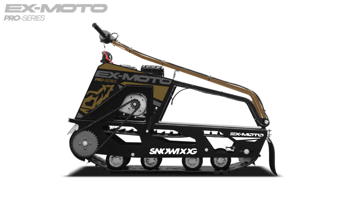 Мотобуксировщик EX-MOTO SNOWDOG S380 8л.с. 