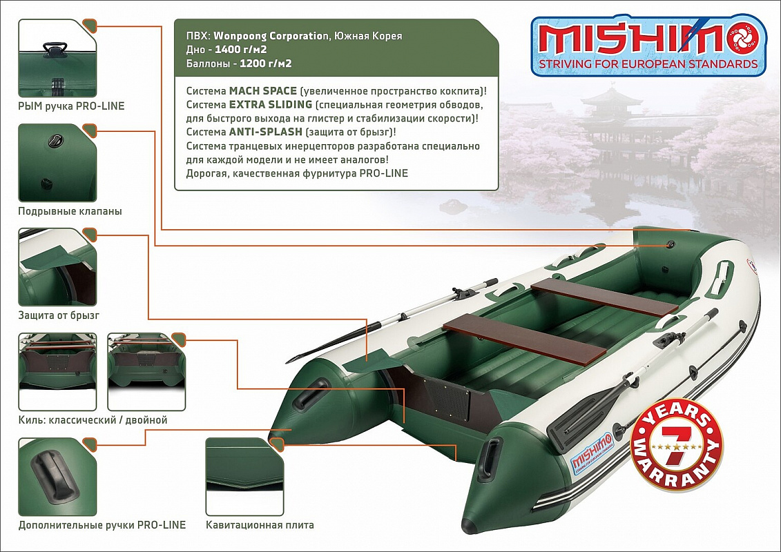 Лодка MISHIMO LITE 360 