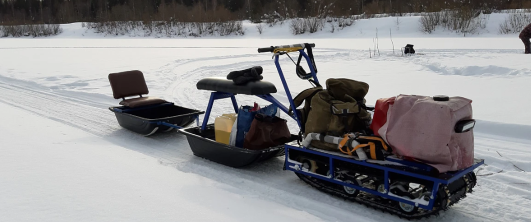 Мотобуксировщик Альбатрос-L 9 с фарой 