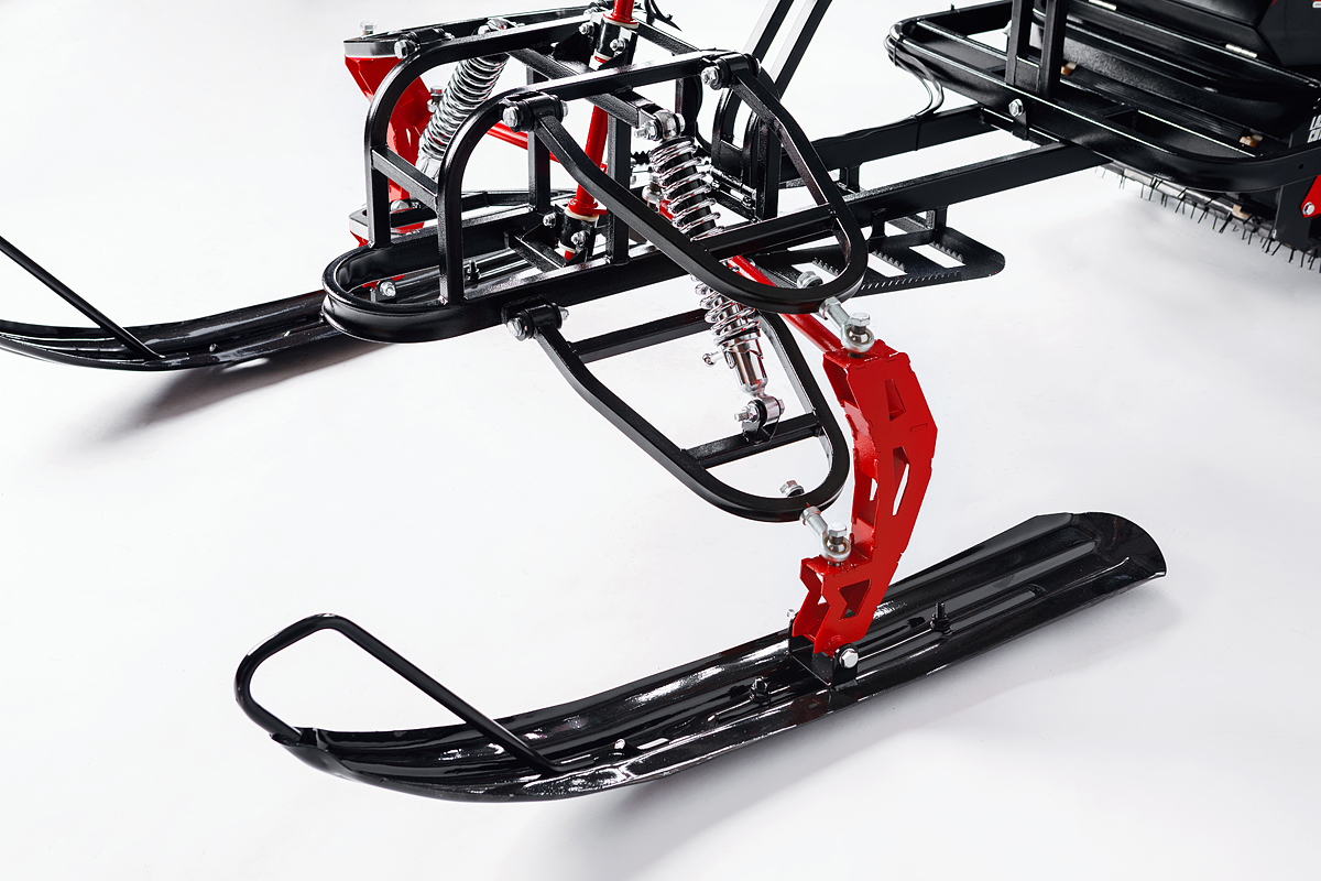 Лыжный модуль IKUDZO с подогревом ручек металлические лыжи 