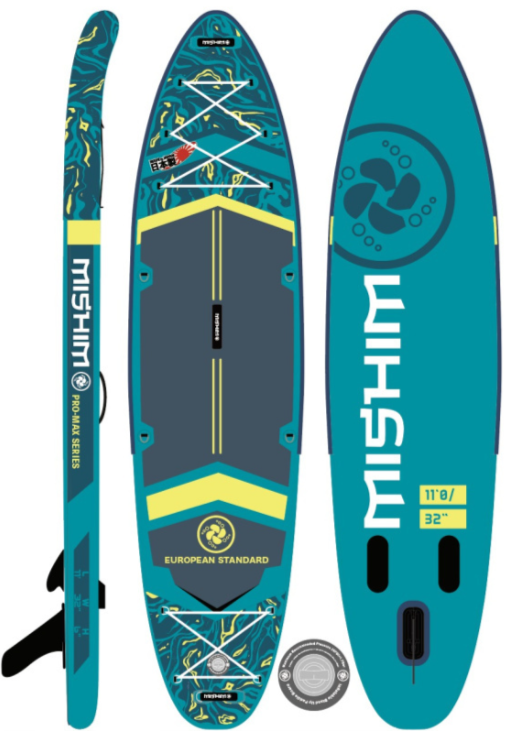 SUP (САП) Доска MISHIMO PRO-MAX Light Teal 12,6’ (385см) 