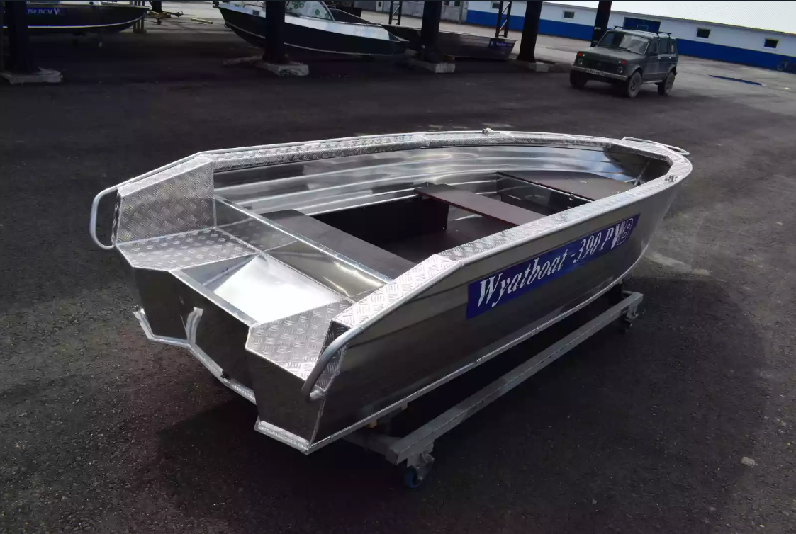 Алюминиевая лодка Wyatboat-390Р Увеличенный борт 