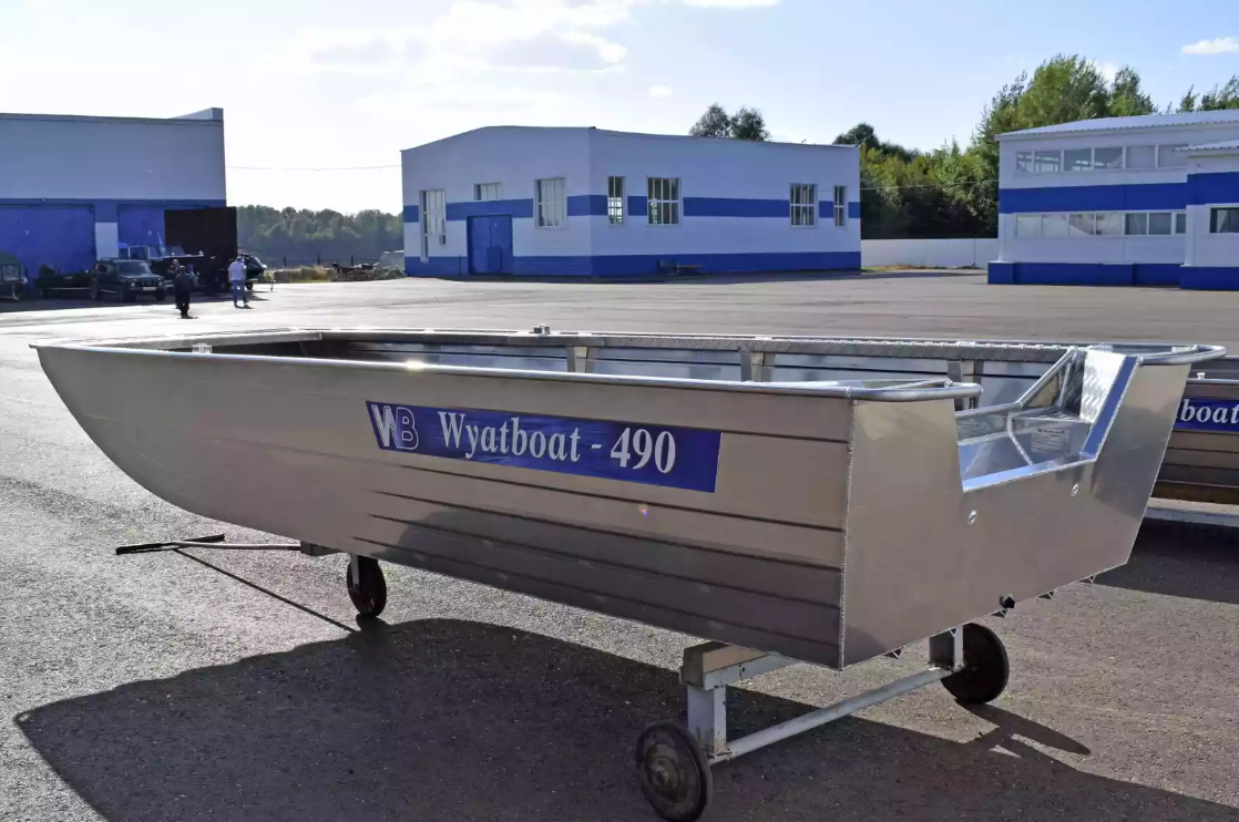 Алюминиевая лодка Wyatboat-490 Jonboat 