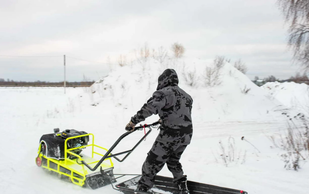 Мотобуксировщик Бурлак ХОЗЯИН-1 (капот металл) 