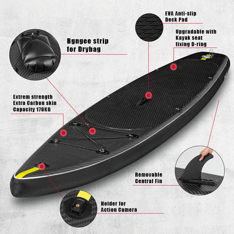 SUP (САП) ДОСКА MISHIMO CARBON DARKSIDE 11’ (335СМ) 