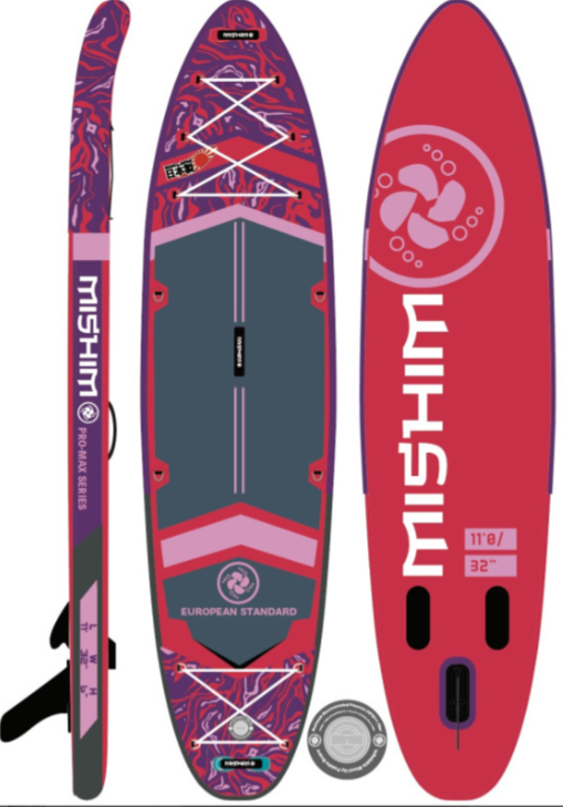 SUP (САП) Доска MISHIMO PRO-MAX Viva Magenta 10.8’ (330см) 
