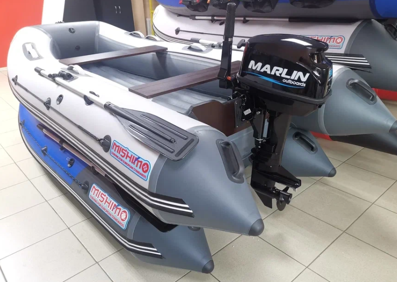 КОМПЛЕКТ ЛОДКА MISHIMO LITE 350 + МОТОР 9,8 Л.С. 