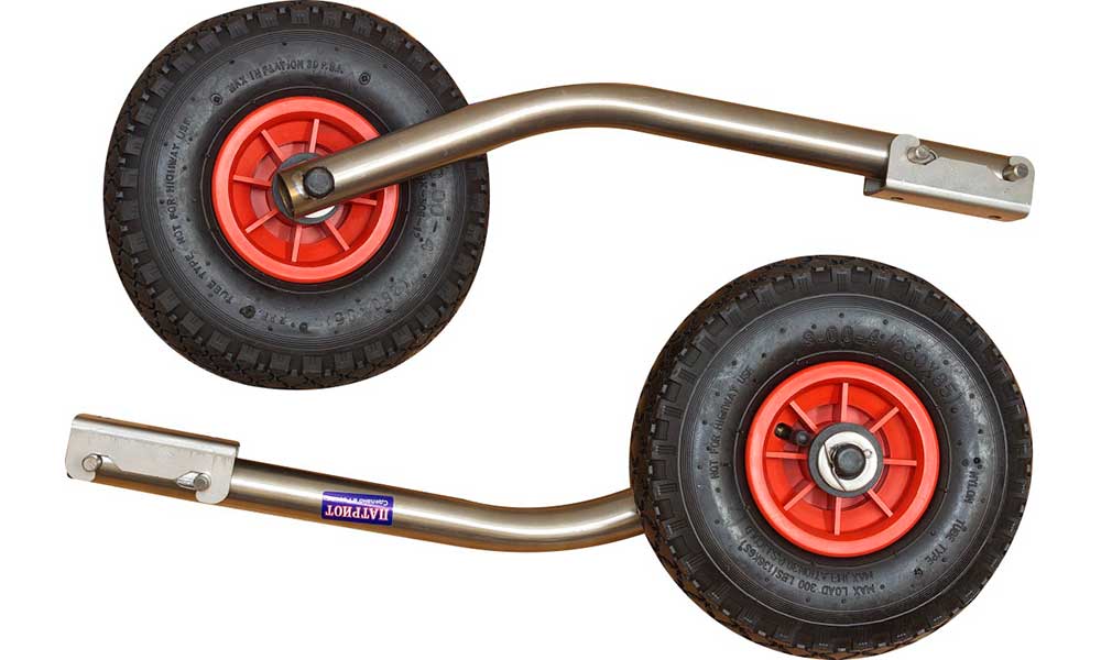 Транцевые колеса модульные удлиненные из нержавеющей стали 