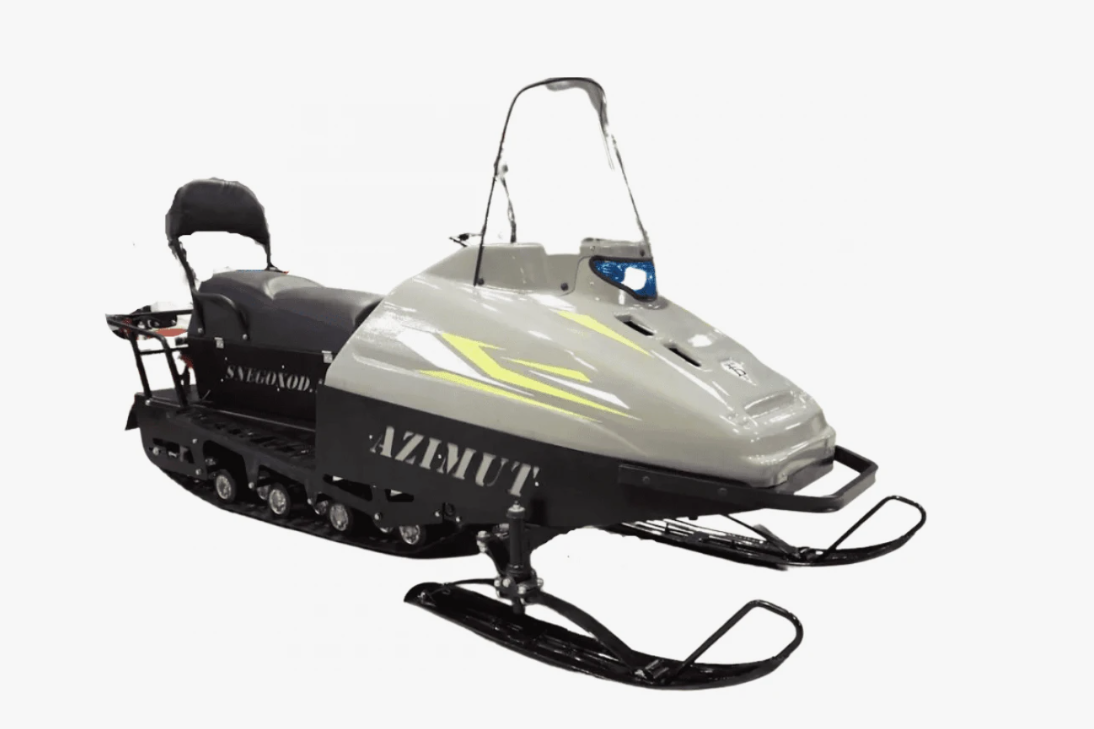 Миниснегоход Бурлак Азимут 24 л.с. , эл.запуск, реверс, тормоз гидравл, капот серый 