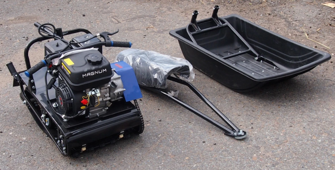 Мотобуксировщик компактный БЕЛКА ПЛЮС - 8LE Л.С., С ФАРОЙ И ЭЛЕКТРОСТАРТЕРОМ 