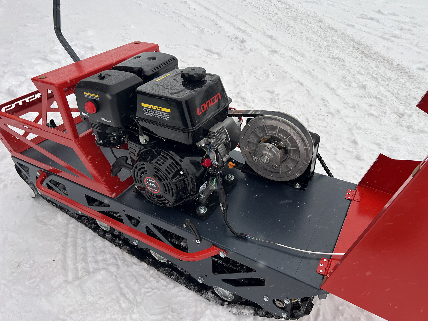 Мотобуксировщик EX-MOTO SNOWDOG S500 15л.с 