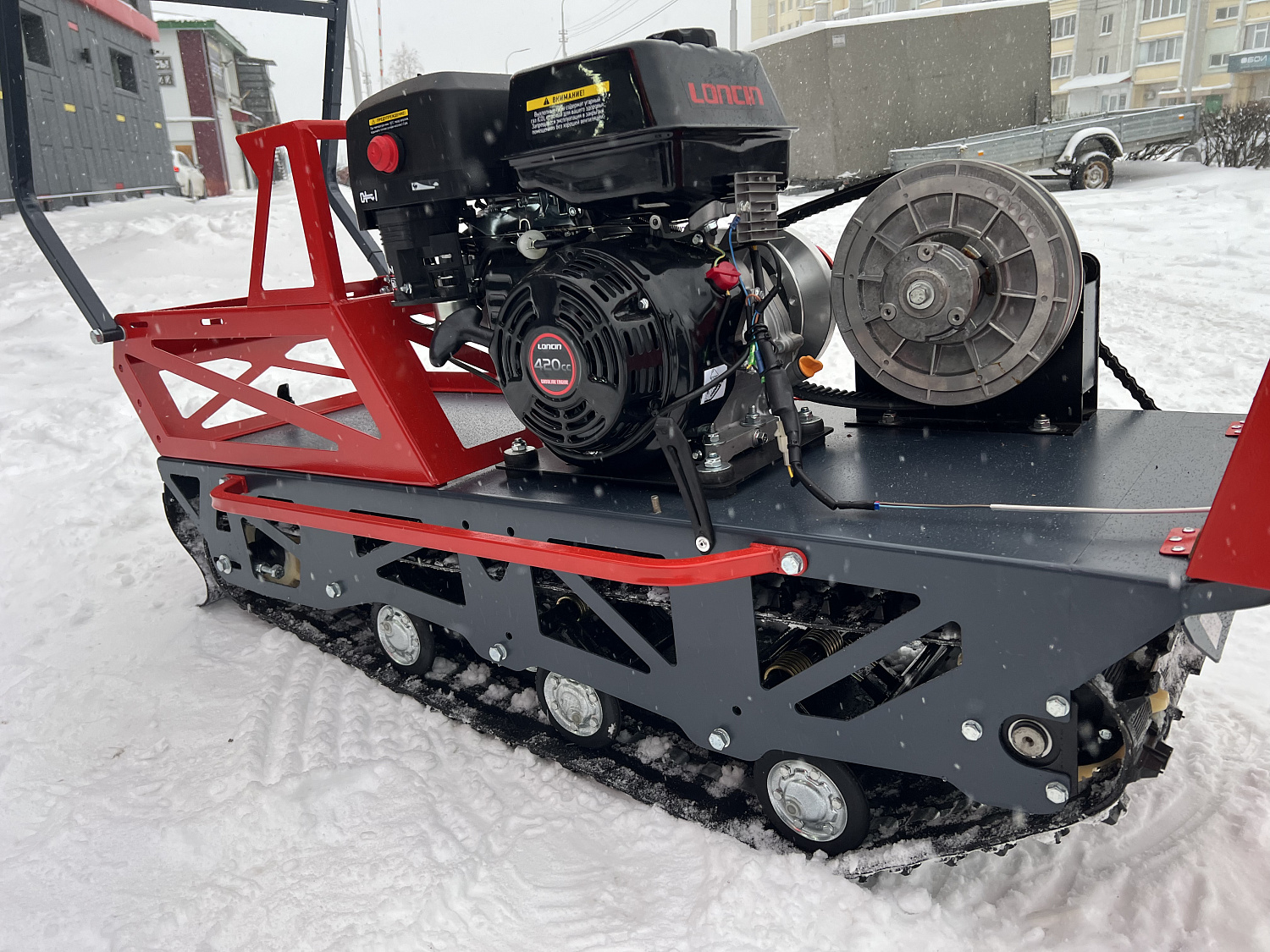 Мотобуксировщик EX-MOTO SNOWDOG S500 15л.с 