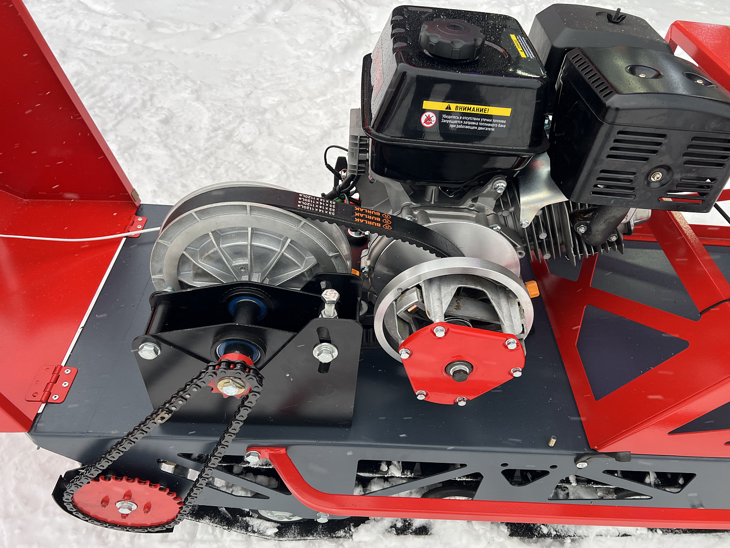 Мотобуксировщик EX-MOTO SNOWDOG S500 15л.с 