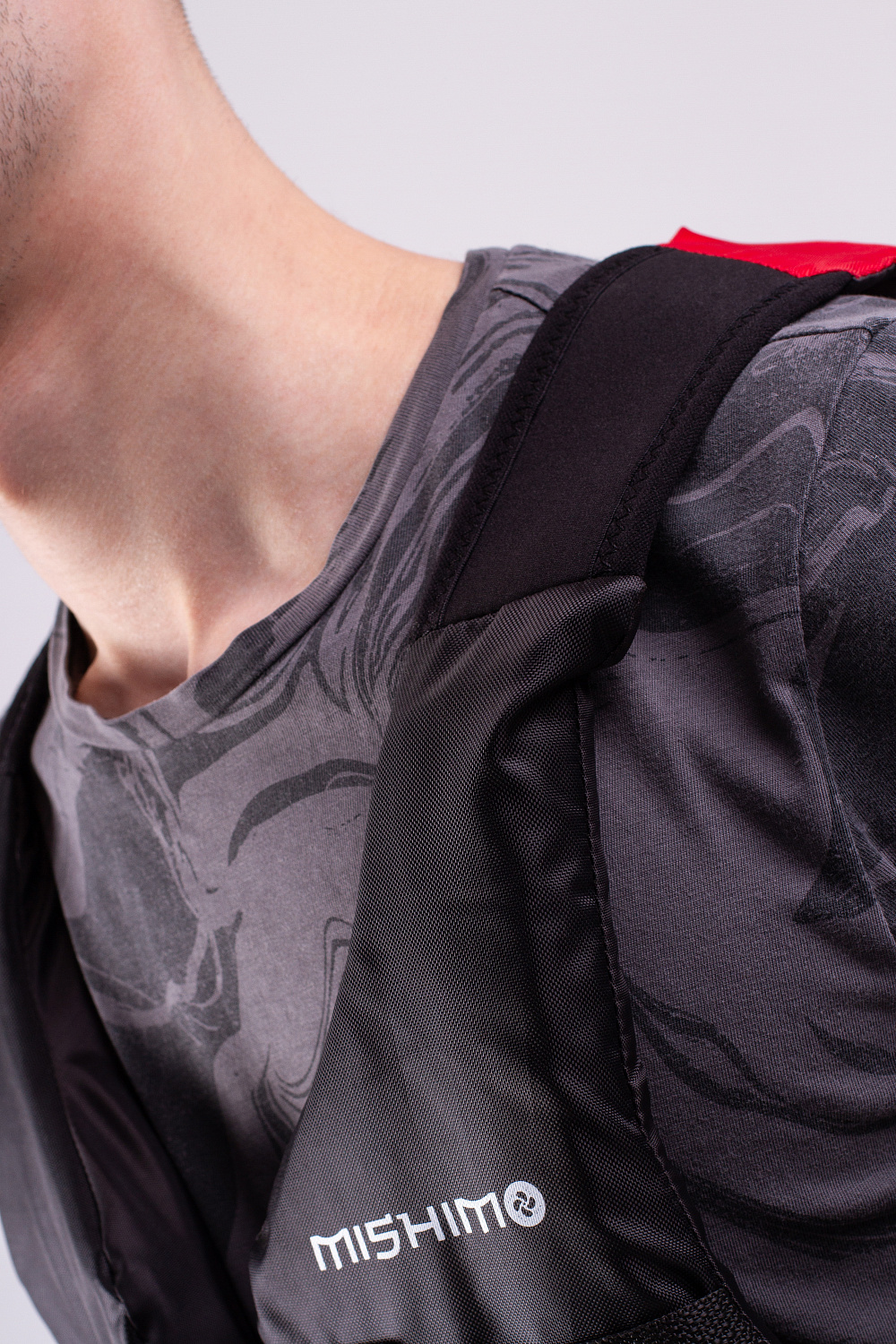 Жилет спасательный MISHIMO PRO Премиум качества Черно-красный 